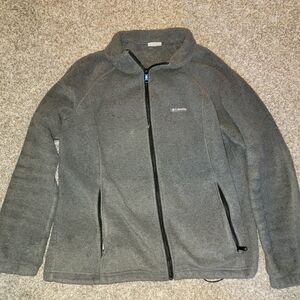 Columbia Gray Fleece Jacket - Full Zip